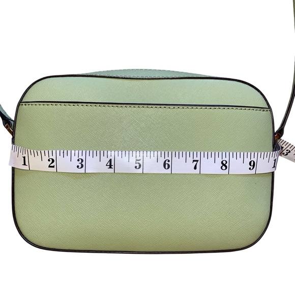 Michael Kors Jet Set Large Saffiano Leather Crossbody Bag in Sage - Picture 6 of 10